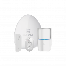 Kit de Alarma Wi-Fi / Incluye: 1 Hub, 1 Sensor PIR, 1 Detector de movimiento con acelerómetro y 1 Control Remoto / Monitoreo por aplicación móvil EZVIZ