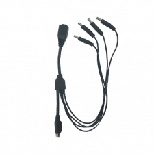 Cable con 5 vías para Alimentar 4 Cámaras  y DVR Serie SH/ST/SN/EV1000HDX/EV1000TURBO/