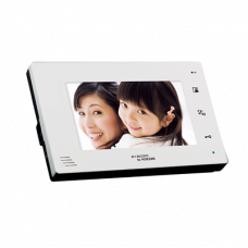 Monitor adicional color blanco manos libres con pantalla LCD a color de 7