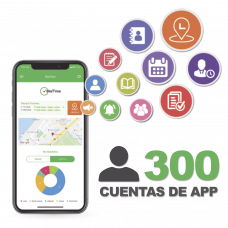 Licencia para realizar checadas de asistencia desde Smartphone (APP) con envío de fotografía y ubicación por GPS / Compatible con BIOTIME7.0 / Licencia para 300 usuario