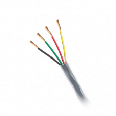 Bobina de cable de 152 metros de cable,18 AWG, 2 pares, tipo CM-CL2, de color blanco, para aplicaciones de alarmas de intrusión/Control de Acceso/ Automatización / Interfonos y Tv Porteros