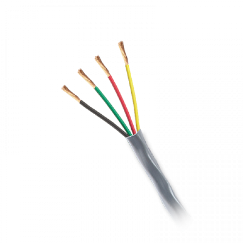 Bobina de cable de 152 metros de cable,18 AWG, 2 pares, tipo CM-CL2, de color blanco, para aplicaciones de alarmas de intrusión/Control de Acceso/ Automatización / Interfonos y Tv Porteros