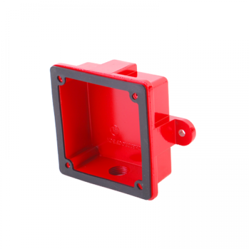 Caja para montaje de campana para alarma de incendio, en exterior