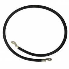 Cable para Baterías, 1 m, Negro, Calibre 2 AWG con Terminales de Ojo en Ambos Extremos
