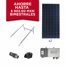 Kit Solar para Interconexión de 550 W de Potencia, 220 Vca con Microinversores y Paneles Policristalinos