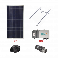 Kit Solar para Interconexión de 1.65 KW de Potencia, 110 Vca con Micro Inversores y Paneles Policristalinos.