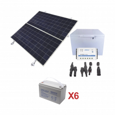 Kit de energía solar para congelador de 250 L de aplicaciones aisladas de la red eléctrica