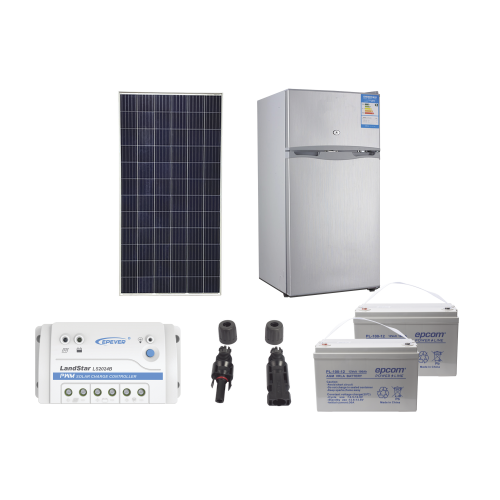 Kit de energía solar para refrigerador de 105 L de aplicaciones aisladas de la red eléctrica