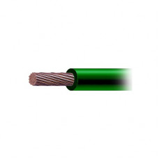 Cable de Cobre Recubierto THW-LS Calibre 4 AWG 19 Hilos Color Verde (1 metro)