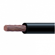 Cable10 awg  color negro,Conductor de cobre suave cableado. Aislamiento de PVC, auto extinguible.