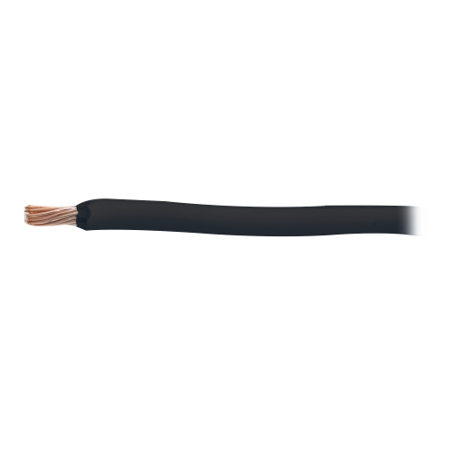 Cable 18 awg  color negro, Conductor de cobre suave cableado. Aislamiento de PVC, auto-extinguible.BOBINA de 100 MTS