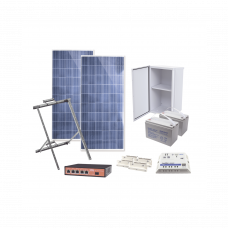 Kit Solar Witek de 28 W con 5 Puertos PoE 802.3 af y PoE Pasivo 24 V para Camaras IP y un Enlace Punto a Punto en 24 Vcd