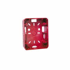Caja para Montaje de Sirena/Estrobo. Color rojo