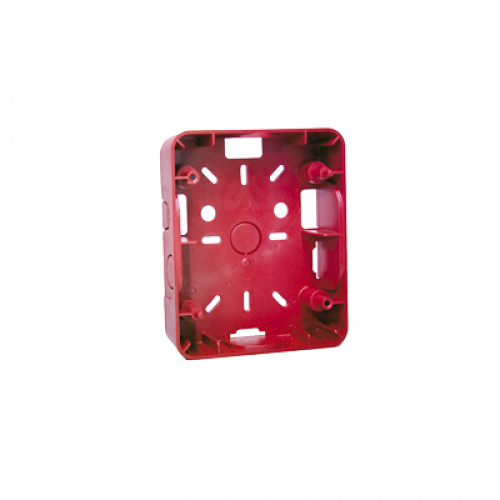Caja para Montaje de Sirena/Estrobo. Color rojo