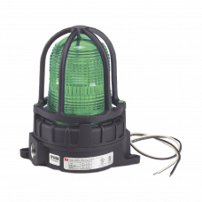 Luz de advertencia LED para ubicaciónes peligrosas, montaje para superficies, 24Vcd, verde