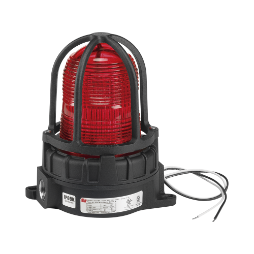 Luz de advertencia LED para ubicaciónes peligrosas, montaje para superficies, 24Vcd, rojo