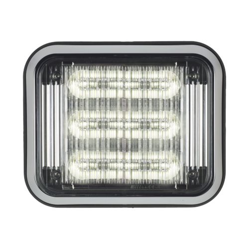 Luz perimetral LED PriZm ? II de 7x9 con bisel, lente de color y REF 8, claro