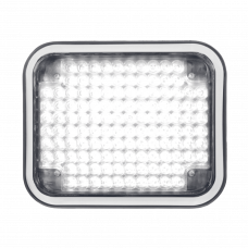 Luz perimetral LED claro 7x9 con bisel color blanco
