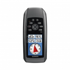 GPS portátil GPSMAP 78S con memoria interna de 1.7 GB, soporta un almacenamiento interno de hasta 2000  puntos de interés, incluye sensor de altímetro barométrico y brújula.