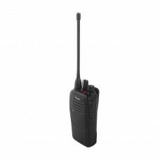 Radio portátil analógico en rango de frecuencia de 400-470 MHz, 4 W de potencia de RF, 16 canales.Incluye Batería, antena, cargador y clip
