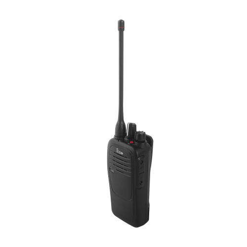 Radio portátil analógico en rango de frecuencia de 400-470 MHz, 4 W de potencia de RF, 16 canales.Incluye Batería, antena, cargador y clip