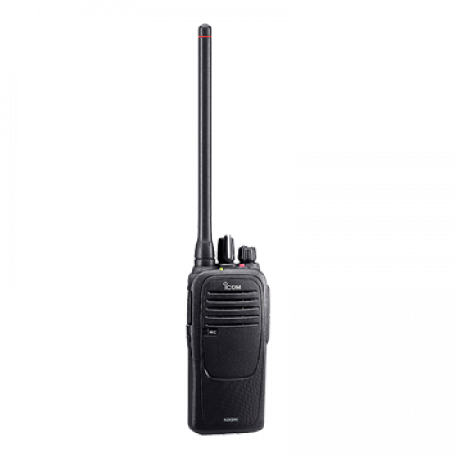 Radio portatil digital ICOM, Rx-Tx. 400-470MHz, 4W de potencia, sumergible IP67, analógico-digital, trunking convencional, Multi-sitio trunking