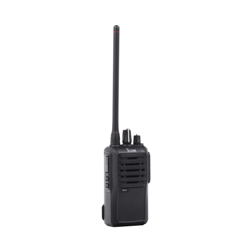 Radio portátil analógico en rango de frecuencia 136-174 MHz, 5W de potencia de RF, 16 canales. Incluye: antena, cargador, batería y clip