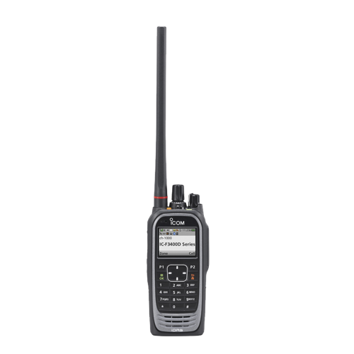 Radio digital NXDN  con pantalla a color en la banda de VHF, rango de frecuencia 136-174MHz, 1024 canales, teclado DTMF, sumergible IP68, encriptación DES, GPS, bluethooth. no incluye cargador ni antena.