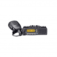 Radio móvil digital NXDN con Pantalla, 45 W, 450-512MHz, 128 canales, analógico, digital, mezclado, convencional, trunking   Incluye micrófono, cable de corriente y bracket.