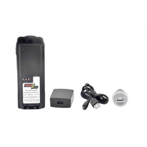 Batería con cargador USB integrado de Li-Ion 3000 mAh    para radios Motorola APX6000/7000/8000/SRX2200