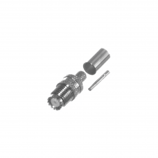 Conector Mini-UHF Hembra de anillo plegable para cable RG-8/X, BELDEN 9258.