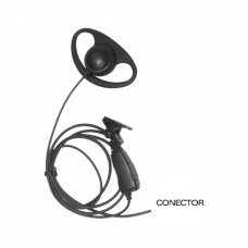 Micrófono de solapa con gancho auricular en forma de D para radios KENWOOD TK3230/3000/3402/3312/3360/3170,NX240/340/220/320/420