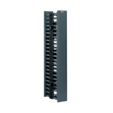Organizador Vertical Doble para Rack Abierto de 45 Unidades, Capacidad de 262 Cables (Cat6), 4in de Ancho