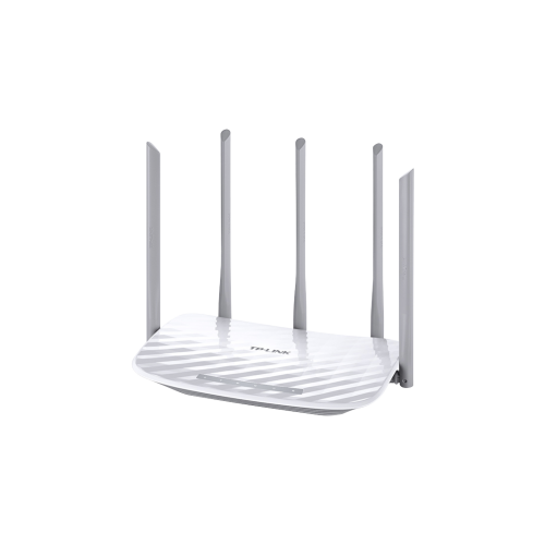 Router Inalámbrico doble banda AC, 2.4 GHz y 5 GHz Hasta 1350 Mbps, 5 antenas externas omnidireccional, 4 Puertos LAN 10/100 Mbps, 1 Puerto WAN 10/100 Mbps