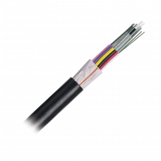Cable de Fibra Óptica de 12 hilos, OSP (Planta Externa), No Armada (Dieléctrica), 250um, Monomodo OS2, Precio Por Metro