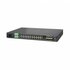 Switch Industrial Administrable L2+ 24 Puertos ,4 Combo SFP, 2 SFP+ 10G (-40 a 75ºC)