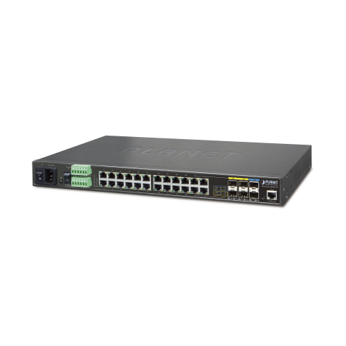 Switch Industrial Administrable L2+ 24 Puertos ,4 Combo SFP, 2 SFP+ 10G (-40 a 75ºC)