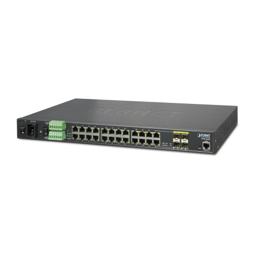 Switch Industrial Administrable 24 Puertos 1000Mbps con 4 Puertos SFP