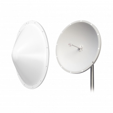Kit de Antena y radomo, ganancia de  28 dBi, rango de frecuencia extendida (4.9 a 6.5 GHz), conectores N-hembra, incluye jumper, distancia de hasta 15 km
