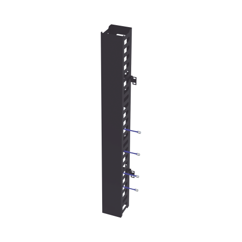 Kit Organizador Vertical de Cable Sencillo para Rack Abierto de 24 Unidades para EIQR3224 y EIRL5524DR.
