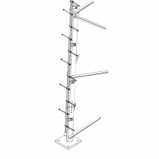 Escalera de 3 m Tipo Perno con Sección Soldada para Torres SUPER TITAN Secciones 13 a 21.