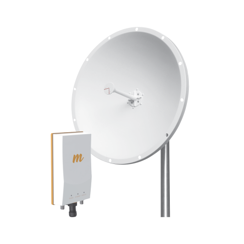 Kit de radio B5c con antena de 28 dBi (la antena ya incluye jumpers), Rango de frecuencia (4.9 - 6.5) GHz ideal para distancias de hasta 20km