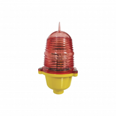 Lámpara de Obstrucción Led Color Rojo con Interruptor Solar Incluido (110 Vca de Entrada).