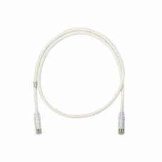 Cable de parcheo UTP Categoría 6, con plug modular en cada extremo - 3 m. - Blanco mate