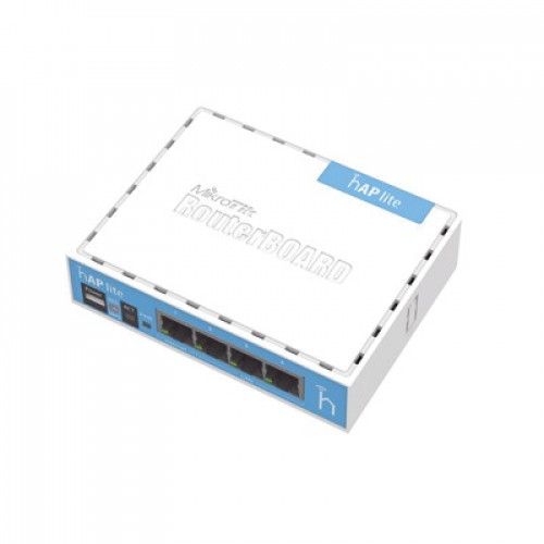(hAP Lite classic) 4 Puertos Fast Ethernet y  Wi-Fi 2.4 GHz 802.11 b/g/n