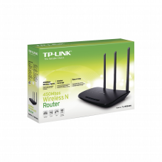 Router Inalámbrico  2.4 GHz, 450 Mbps, 3 antenas externas omnidireccional 5 dBi, 4 Puertos LAN 10/100 Mbps, 1 Puerto WAN 10/100 Mbps