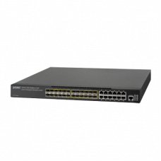Switch Core Capa 3 de 24 Puertos 100/1000X SFP con 12 Puertos 10/100/1000 Mbps Compartidos + 4 Puertos 10G