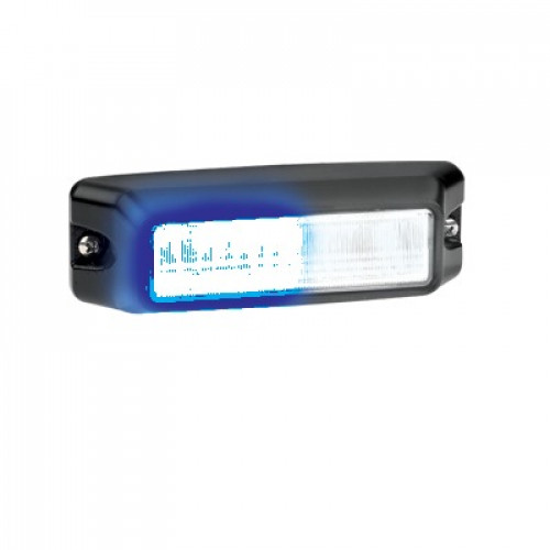 Luz Auxiliar de 12 LED, en color Azul-Claro, con mica transparente