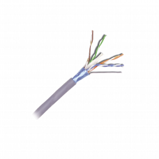 Bobina de Cable Blindado F/UTP de 4 Pares, ZMAX, Cat6A, Soporte de Aplicaciones 10GBase-T, CM, Color Gris, 305m