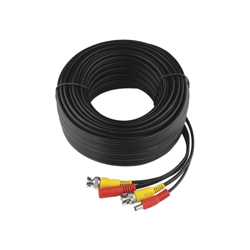 Cable Coaxial armado con conector BNC y Alimentación, longitud de 20m, Optimizado para HD ( TurboHD, HD-SDI, AHD )